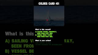 51 Colreg card Navigation lights and action to avoid collision [upl. by Nahor]