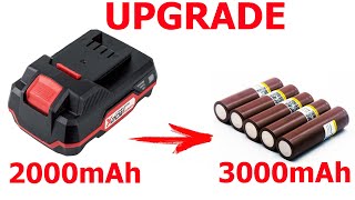 HOW TO UPGRADE YOUR UNIVERSAL Liion BATTERY PACK PARKSIDE [upl. by Hartzke657]