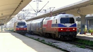 Trainspotting at Thessaloniki New Railway Station Part 1 20122014 [upl. by Annekahs84]