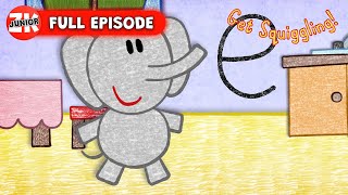 Letter E 🖍️  Get Squiggling Letters  Full Episode [upl. by Vi]