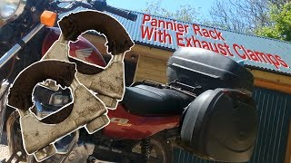 DIY Motorcycle Pannier rack  saddlebags [upl. by Ayota]