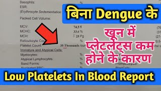 प्लेटलेट्स कम होने के मुख्य कारण Low Platelets Count Causes Low Platelets In Blood cbc test [upl. by Melmon862]