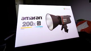 UNBOXING AMARAN 200X S  MINHA 1°ILUMINAÇÃO PROFISSIONAL I newcontent amaran tiagoondemand [upl. by Maclean723]