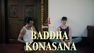 How To Do Baddha Konasana  Purple Valley Ashtanga Yoga [upl. by Asillim165]