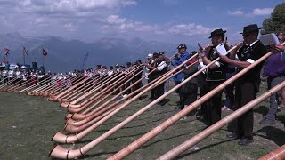 Alphorn fest brings sound of music to Swiss mountains  AFP [upl. by Aineval]