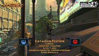 SWTOR  DatacronGuide Corellia  AxialPark  DatacronPosition auf Ninjalooterde [upl. by Hoagland499]