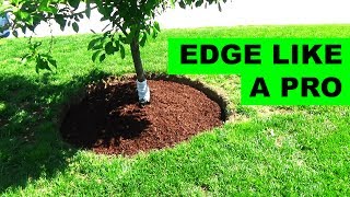 How to edge and mulch around a tree [upl. by Nnyw433]