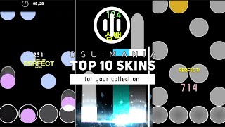 Top 10 osu mania Skins Compilation May 2022 [upl. by Ynattir]