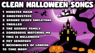 Clean Halloween Songs Playlist 🎃 Clean Halloween Music for School  Classroom [upl. by Aneelak]