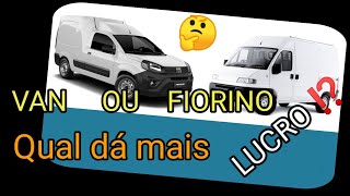 Fiorino ou Van ⁉️ Qual dá mais Dinheiro 🤑 [upl. by Ahsirat288]