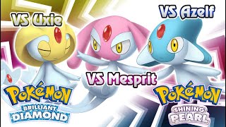 Pokémon Brilliant Diamond amp Shining Pearl  UxieMespritAzelf Battle Music HQ [upl. by Werbel]