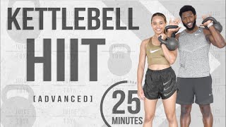 25 Minute Full Body Kettlebell HIIT Workout Advanced [upl. by Anilat495]