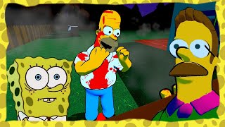 NED FLANDERS FICOU MALUCO Jogo de TERROR dos SIMPSONS [upl. by Neelsaj]