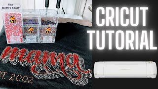 How to Cut a Layered Rhinestone Template with Cricut Explore Air 2 Mama Trend [upl. by Johnsson11]