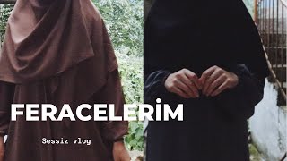 Feracelerim Terziden Özel Dikim Ferace Modelleri  sessiz vlog [upl. by Benoit189]