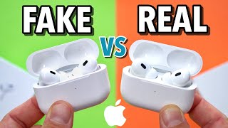 FAKE VS REAL Apple AirPods Pro 2  Perfect Clone  Buyers Beware [upl. by Halas936]