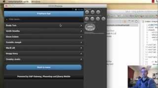 Create a PhoneGap App Mobile Apps with SAP Gateway and PhoneGap Part 4 [upl. by Eelsha]