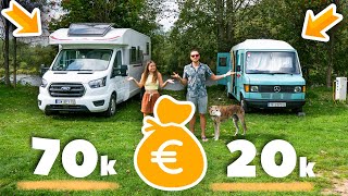 👉50000€ separan estas dos camper 😳 ¿Qué las diferencia 💶 Autocaravana o Furgoneta ¿QUÉ ES MEJOR [upl. by Dnomde346]