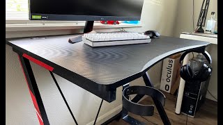 Gaming Desk  31 inch Workstation with Carbon Fiber [upl. by Ahseyd861]