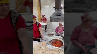 Baking Armenian Lavash bread in traditional way tonir [upl. by Dranyam]