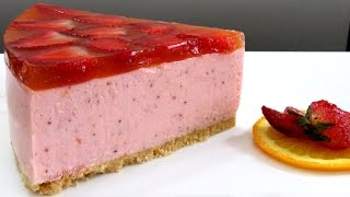 МУССОВЫЙ ТОРТ Клубничный ТОРТ МУСС без выпечки АгарАгар Bánh Kem Rau câu Agar Agar MousseCake [upl. by Adnar]