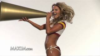 Maxims 2010 NFL Preview NFL Cheerleaders on trampolines [upl. by Atirrehs]