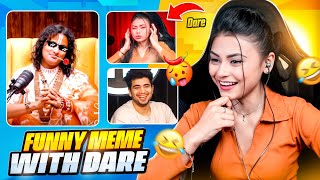 POKI BABA FUNNIEST MEMES REACTION😂 WITH EXTREME DARES FROM SUBSCRIBERS 🥵GONE WRONG 😥 [upl. by Anomar858]