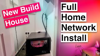 Installing Home Network Wiring in a Friends New Build House  An InDepth Look [upl. by Ennayhs]