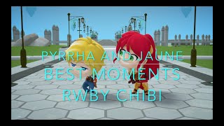 Pyrrha and Jaune RWBY Chibi Best Moments [upl. by Earaj461]