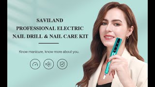 Saviland PORTABLE ELECTRIC NAIL DRILL PROFESSIONAL EFILE NAIL DRILL KIT FOR ACRYLIC  SA0747 [upl. by Pelletier]