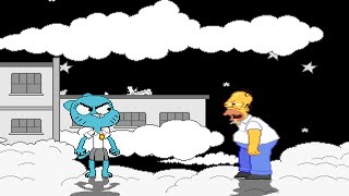 ADD004 MUGEN Nicole Me Vs Sozzled Homer [upl. by Janie121]