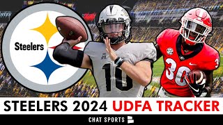 Steelers UDFA Tracker All The UDFAs The Pittsburgh Steelers Signed After The 2024 NFL Draft [upl. by Notneb558]