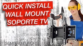 Wall Mount  Quick Install  WM37T01 Gembird [upl. by Caneghem]