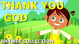 Thank You God Nursery Rhyme  Nursery Rhyme for Kids  Twinkle TV [upl. by Thaddaus]