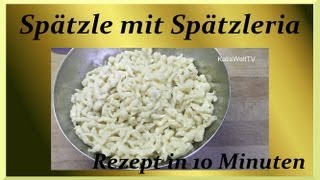 Spätzle selber machen  Tupperware Spätzleria  10 Minuten Rezept [upl. by Alisia]