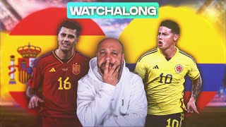 SPAIN vs COLOMBIA  LIVE MATCH REACTION [upl. by Brandice]