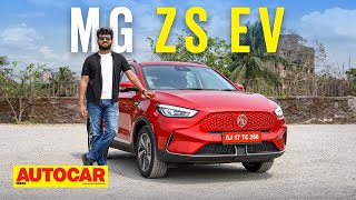 2022 MG ZS EV review  Current Affair  First Drive  Autocar India [upl. by Hachmann]