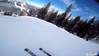 Pista nera 95kmh Spinale Direttissima 70  Madonna di Campiglio GoProHero4Gimbal WG [upl. by Aveneg]