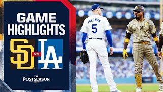 Padres vs Dodgers NLDS Game 1 Highlights 10524  MLB Highlights [upl. by Egief235]