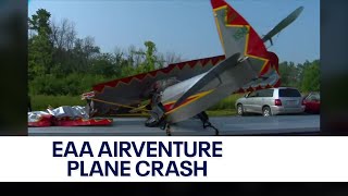 EAA AirVenture Oshkosh plane crash  FOX6 News Milwaukee [upl. by Laira]