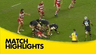 Wasps v Gloucester  Aviva Premiership Rugby 201718 [upl. by Eirehs201]