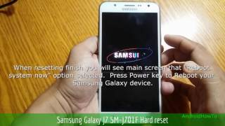 Samsung Galaxy J7 SMJ701F Hard reset [upl. by Mukund]