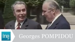 Georges Pomipdou et Leonid Brejnev à Rambouillet en 1973  Archive vidéo INA [upl. by Weinhardt]