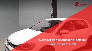 Bremsscheiben wechseln  VW Golf VII 14 TSI [upl. by Odrawde]