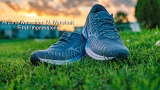 Mizuno Wave Rider 24 Waveknit First Impressions [upl. by Jessica]