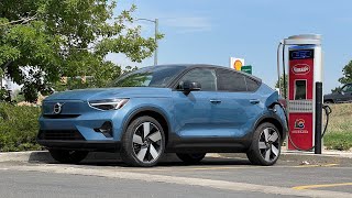 Here’s How Far The 2022 Volvo C40 Recharge Will Go On One Charge At 70MPH Twin Ultimate [upl. by Ahsitil742]