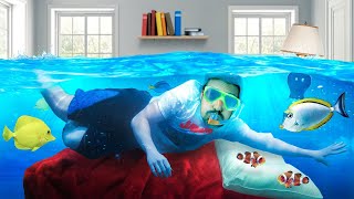 We Turned Our Swimming Pool Into A Big FISH TANK [upl. by Sherrer]