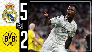 HIGHLIGHTS  Real Madrid 52 Borussia Dortmund  Champions League 202425 [upl. by Novihs38]