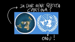 La cartina che fa sembrare la Terra piatta simbolo ONU Esiste davvero in cartografia [upl. by Ehc]