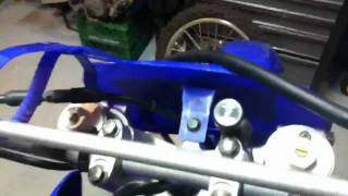 TTR125 with YZ85 forks [upl. by Lipsey408]